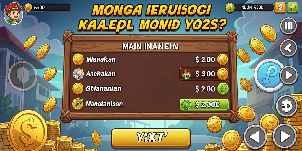 Tampilan level terbaru yang penuh warna.