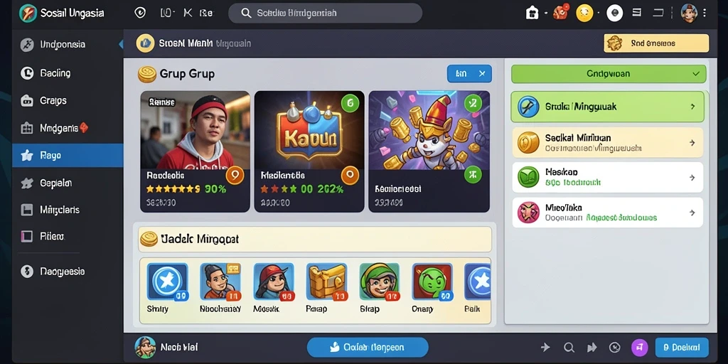 Mode multiplayer memungkinkan bermain dengan teman secara online.