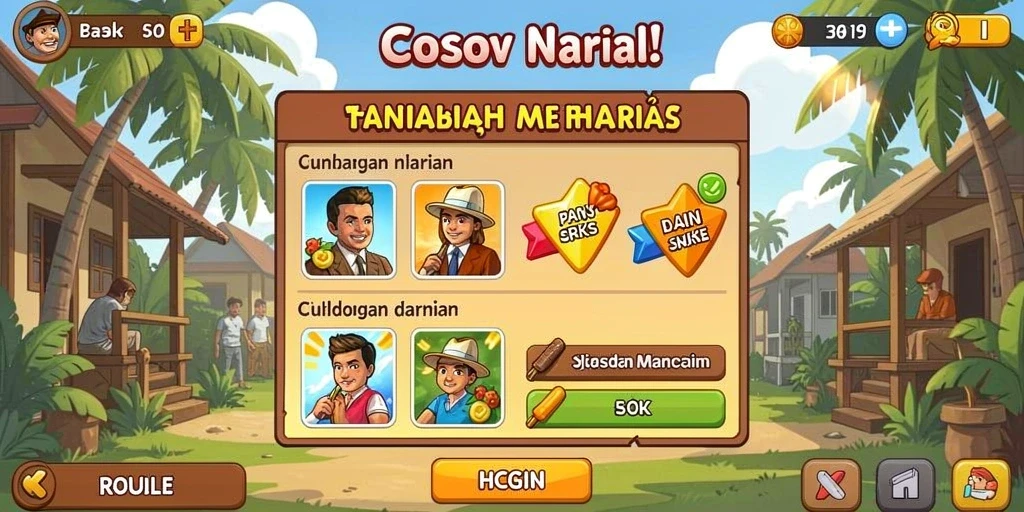 Screenshot misi seru di dalam permainan PASTIWIN.
