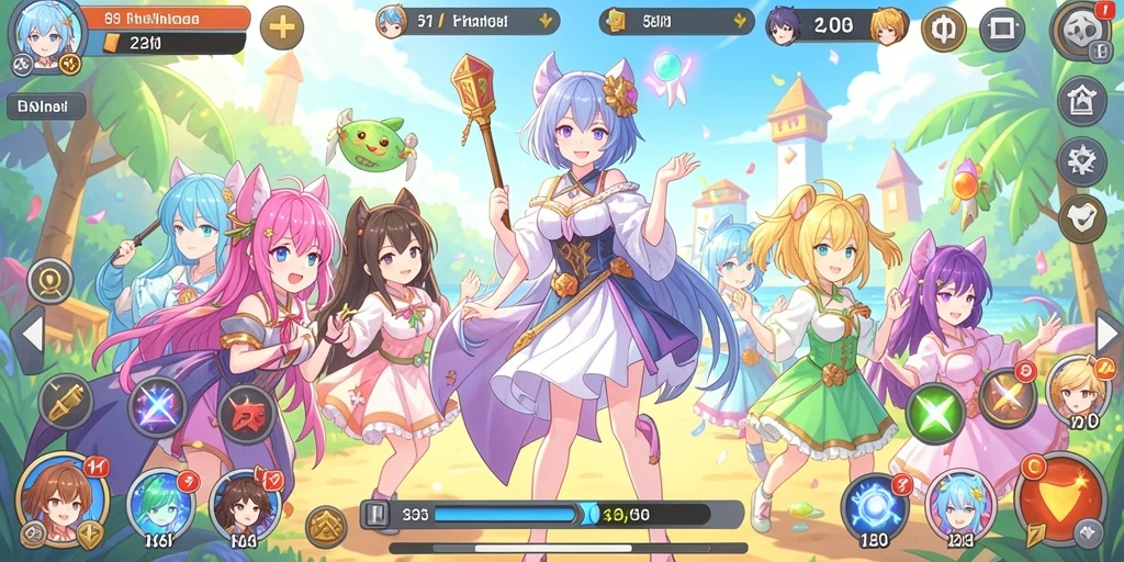 Karakter-karakter unik yang bisa dipilih dalam game.